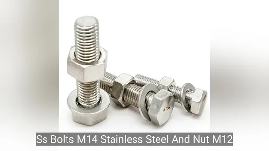 Manufacture Hexagon Bolts and Nuts Galvanized Bolts Grade 4.8 8.8 10.9 12.9
